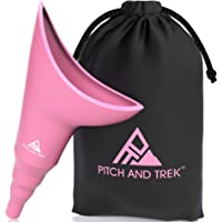 Pitch and Trek® - Dispositivo Urinario Femenino – Orinal Portatil para Mujer - Bolsa de Transporte Discreta – Viajes…